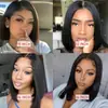 Peluca corta bob con encaje frontal, peluca de Amazon con encaje frontal para mujer, peluca bobo negra, corta, recta, con cobertura total.