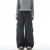 2026 Pantalones Cargo Desestructurados de Bolsillos Múltiples Retro Vintage Americano Nuevos para Hombres y Mujeres, Pantalones Anchos Holgados de Nicho