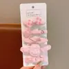 Acessórios de Cabelo Infantis de Verão Grampo de Cabelo Menina Doce Fresca Presilha de Cabelo Bebê Clip Jacaré Não Danifica Clip para Franja Lateral