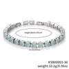 Pulsera Redonda Transfronteriza 6.0 con Cierre de Extensión Multicolor, Pulsera Colorida de Circonita de Alta Calidad para Mujer, Mayoreo
