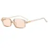 Gafas de Montura Cuadrada Pequeña de Cara Lisa para Celebridad de Internet, Populares en Xiaohongshu y Douyin, Monturas Antirradiación y Antiluz Azul, Unisex