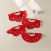 Toalla de Saliva Grande Estilo Año Nuevo Cuatro Estaciones Bordada Babero Giratorio 360 Grados para Bebé Niño y Niña Babero para Recién Nacido