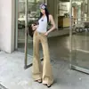Calça Jeans Casual Designer Feminina Flare de Cintura Baixa Estilo Retrô Americano Jovem Tendência Verão 2026 Que Alonga a Silhueta