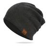 Gorro de punto de explosión transfronteriza nuevo de invierno para hombre, gorro cálido de chenilla a cuadros para protección de orejas al aire libre