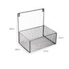 Cesta de Almacenamiento Colgante de Pared para Dormitorio Cesta de Almacenamiento de Hierro para Cocina Artefacto Estante de Almacenamiento para Baño Cesta Colgante