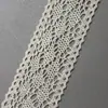 Fio de Algodão Renda Recortada Acessórios para Roupas Renda DIY Materiais Artesanais Toalha de Mesa Cortina Decoração com Renda Branca
