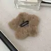 Pinza de Pelo de Peluche de Estrella Colorida para Mujer, Pinza para Flequillo Linda de Otoño e Invierno, Pinza para la Parte Posterior de la Cabeza, Accesorio para el Cabello