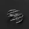 Explosiva versión coreana de Europa y Estados Unidos conjunto dragón águila garra moda personalidad súper ventas apertura superior anillo asimétrico anillo anillo hombres