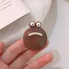 Pinza de pelo verde de dibujos animados con ojos grandes lindos, pinza de pico de pato de niña divertida para mechones laterales, flequillo, accesorios para el cabello