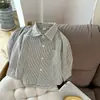 Conjunto de Ropa de Trabajo Vintage Nuevo Otoño 2026 para Niños: Camisa de manga larga con cuello y pantalones casuales con forro polar