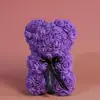 Oso de Rosas de 25 cm Regalo para el Día de San Valentín, Día de la Madre, Cumpleaños Admite Procesamiento Personalizado Arte Floral Flores Eternas Flores Hechas a Mano