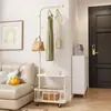 Perchero de pie para ropa y bolsos, perchero móvil para abrigos de dormitorio, perchero de pie de lujo para el hogar en la sala de estar para secar y almacenar ropa