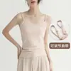 Camisola básica de modal feminina para usar por dentro e por fora verão fina cor sólida preta top de base costas bonitas feminina
