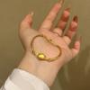 Pulsera de gato HelloKitty, linda, ligera, de lujo, con diseño de nicho, ideal como regalo de cumpleaños para novias.