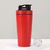 Taza Batidora de Acero Inoxidable de una Sola Capa 304 Botella de Agua para Deportes al Aire Libre Taza de Agua para Fitness Taza Batidora Portátil para Mezclar Proteína en Polvo