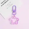 Novo Chaveiro Estrela de Cinco Pontas Colorida com Vazado Fivela de Porta Giratória Acessórios DIY Acessórios para Joias Artesanais Materiais Atacado