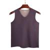 Chaleco térmico de terciopelo alemán con doble lijado para hombre, elástico, engrosado, de terciopelo, ajustado, para llevar debajo