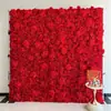 Pared de Fondo de Flores Artificiales al por Mayor, Pared de Flores Falsas Popular para Foto, Arreglo Floral para Decoración de Hotel, Pared de Flores de Rosa para Boda en Interiores