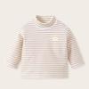 Roupas Infantis de Desenho Veludo Alemão Gola Alta Meia Camiseta Básica Meninos Camiseta de Manga Longa Roupa de Inverno Outono e Inverno Meninas Tops de Bebê t
