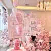 Melodía Tema Chica Cumpleaños Diseño Escena Decoración Fiesta de Globos Accesorios para Fotos Fondo de Dibujos Animados Pared Tablero Kt