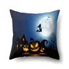 Fronha de Almofada de Halloween TC608 Almofada Lombar de Carro Capa de Almofada de Sofá de Abóbora Fronha de Almofada para Escritório Casa Sala de Estar