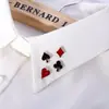 [Productos Jie Ming] alfiler de solapa de póker al por mayor broche de personalidad de póker mágico alfiler de solapa de camisa hebilla de solapa de moda todo-partido