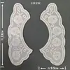 Cuello bordado de algodón con lunares, flor, hueco perforado, cuello falso de algodón, accesorios de encaje