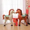 Globo de Feliz Año Nuevo Dios de la Riqueza 2026 Año del Caballo Festival de Primavera Día de Año Nuevo Decoración Adornos de Árbol de Dinero Arreglo Accesorios para Fotos