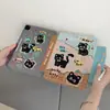 Gatinho Preto Fofo Adequado para Capa Protetora de Tablet iPad Y Fold Pro com Compartimento para Caneta 11ª Geração Rígido 13 polegadas Mini/Air