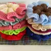 Cintas para el Cabello de Punto con Bloques de Color Dulces para Otoño e Invierno Estilo Coreano Cintas para Moños de Niña Scrunchies Cuerdas para el Cabello Estilo Nuevo