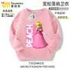 Sudaderas de colección de personajes de Mario para niños y niñas, ropa de cuello redondo de anime Super Mario Luigi, ropa de otoño e invierno para niños
