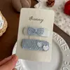 Novo Acessório de Cabelo Azul e Prata Estilo Chanel, Presilha de Cabelo com Laço, Sensação Elegante e de Alto Padrão, Presilha de Cabelo Versátil para Meninas, Ornamento Lateral para Cabelo