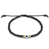 Pulsera Nueva de Cristal para Arroz Tejida a Mano Ojo del Diablo con Cuentas de Ojo Esmaltado para Mujeres