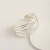 Novedades en los Estantes Pulseras Irregulares Estilo Europeo y Americano Oro y Plata Apertura Ajustable Tamaño Pulseras Venta al por Mayor