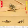 Ano da Serpente Chaveiro de Latão Zodíaco Tridimensional Criativo Personalizado Acessórios Pingente de Carro Pequeno Presente Fabricante Atacado