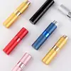 Frasco de Perfume Rotativo Telescópico Personalizado de 8ml Bico Spray Amostrador Spray Frasco Vazio Alumínio Eletroquímico Vidro logo Personalização