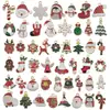 Colgante Navideño de Gota de Aceite de 50 Aleaciones DIY Reno Campana Muñeco de Nieve Bastón Pulsera Pendientes Accesorios