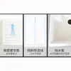 Encimera de Lavadora Todo en Uno Lavabo Mesa de Lavandería para Balcón Lavabo con Tabla de Lavar Piscina de Lavandería de Piedra de Cuarzo Lavabo Inferior para el Hogar