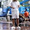 Estación Independiente Verano Europeo y Americano Transfronterizo Camiseta de Hielo Fresca Suelta de Manga Corta para Hombre Pantalones Cortos Traje Deportivo Casual para Hombre