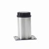 Muebles de Gabinete de Acero Inoxidable Mesa de Café para TV Patas de Mesa de Metal Ajustables Armario Cepillado Sofá Redondo Gabinete