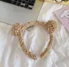 Celebridade da Internet Bola de Lã Cabelo Aro de Cabelo Feminino Cor Doce Pelúcia Fofo Aro de Cabelo para Lavar Acessórios de Cabelo Coreia do Sul Acessórios de Cabeça Outono e Inverno