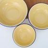 Bol de sopa espeso de esmalte para el hogar de estilo antiguo, bol de esmalte multiespecificación, bol de arroz de esmalte vintage, bol de ensalada