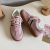 Zapatos de mujer de moda primavera 2025, ligeros, de suela gruesa, con punta redonda y caña baja, Desun A9887