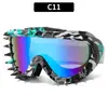 Gafas de Esquí de Montañismo Nuevas de Invierno Europeas y Americanas, Gafas a Prueba de Viento para Motocicleta, Gafas de Sol Deportivas Coloridas Antirreflejos