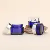 Em Estoque Pote Azul para Creme 20g 30g 50g 100g Frasco Dosador de Creme Facial Hidratante Pote para Máscara Pote para Creme Pérola