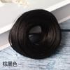 Peruca Lady anel de cabelo liso fofo bonito natural meia bola cabeça de fibra química cabeça peruca anel atacado