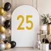 Adesivos de Número com Pó de Glitter 4 polegadas Transfronteiriços para Placas de Porta, Caixas de Correio, Números de Apartamento, Adesivos de Número DIY para Festa de Aniversário