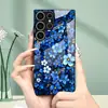 Aplicable para Funda de Teléfono Samsung S26ULTRA A57 Flores de Colores S24 Funda Protectora Carcasa de Cristal Templado A07 Mar de Flores
