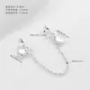 Pulsera Cadena Chapada en Oro de 14K Cadena de Seguridad Estrella Luna Colgante Brillante Pulsera DIY Hecha a Mano Accesorios que Conservan el Color
