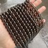 Cuentas sueltas de obsidiana natural transfronterizas, accesorios de cuentas redondas para bricolaje, pulsera de piedra de hielo translúcida, productos semiacabados con cuentas en stock
